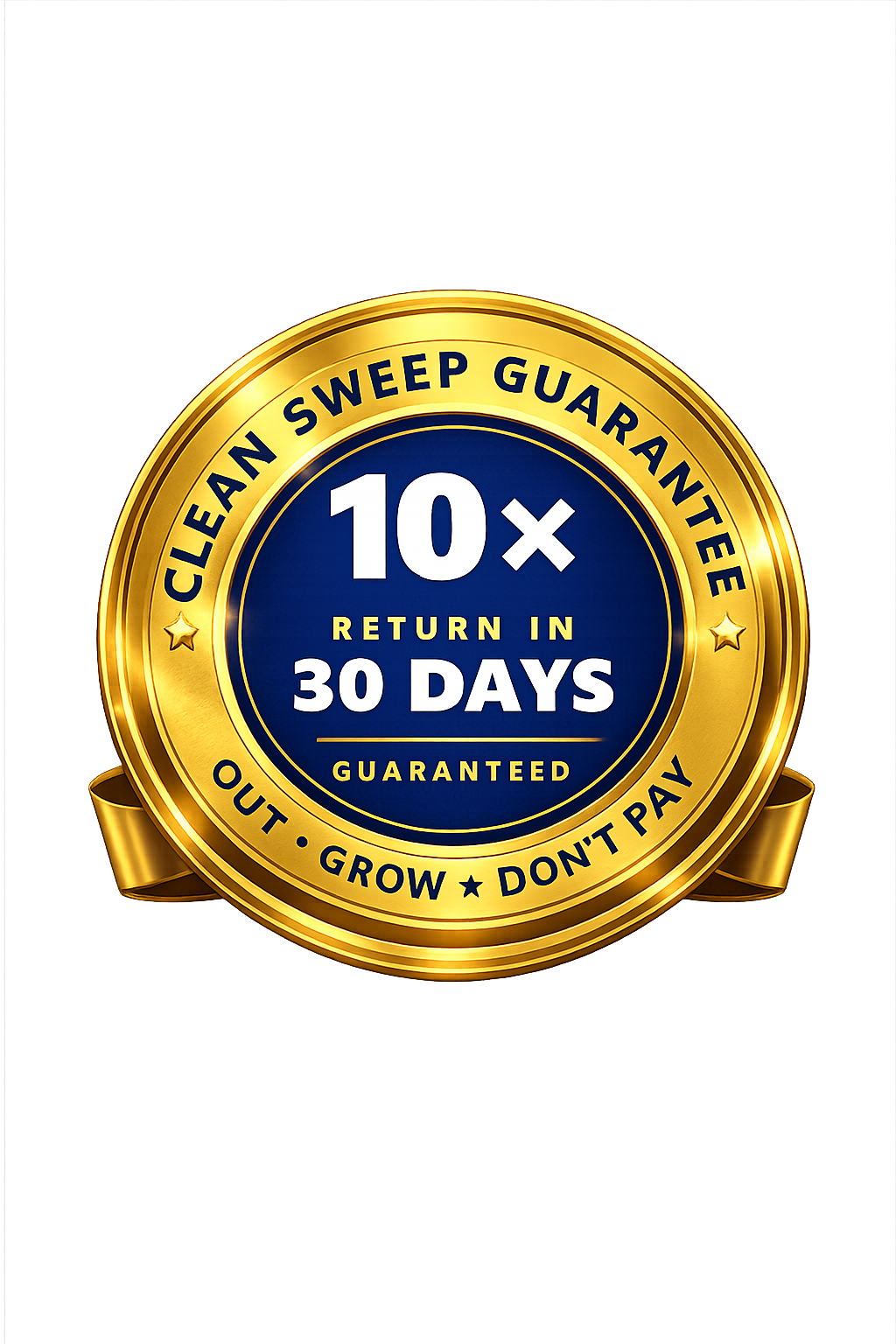 Clean Sweep Guarantee — 10× return in 30 days